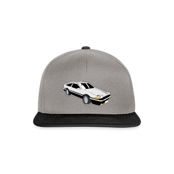 Auto JDM, AE86 Corolla - Casquette snapback - gris graphite/noir - Devant
