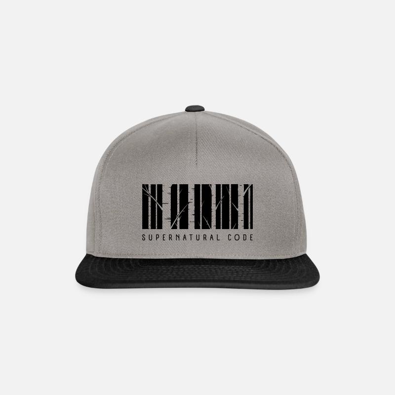 arbres supernatural code - Casquette snapback - gris graphite/noir