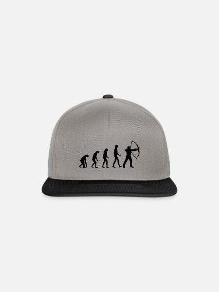 Evolution Bogenschießen - Snapback Cap - Graphit/Schwarz