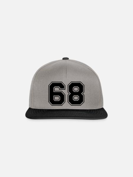68 - Snapback Cap - Graphit/Schwarz