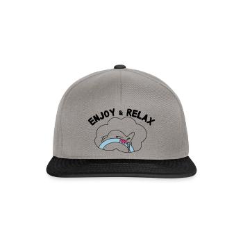 Unicorn Licorne Enjoy & Relax - Casquette snapback - gris graphite/noir - Devant