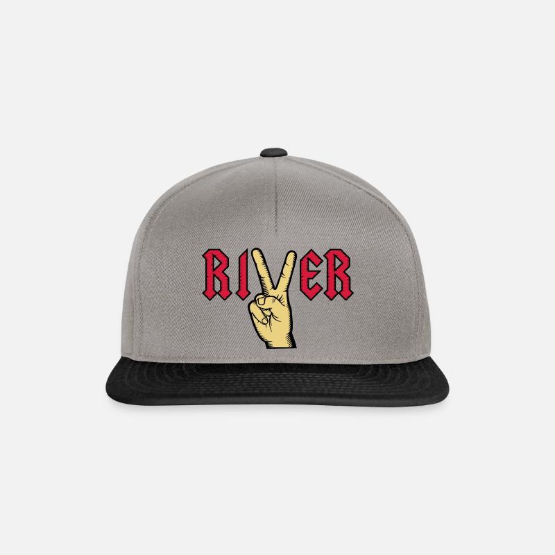 River Viktory hand multicolour - Snapback Cap - graphite/black