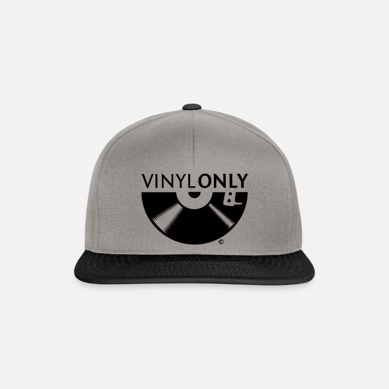 VINYL ONLY - Snapback Cap - Graphit/Schwarz
