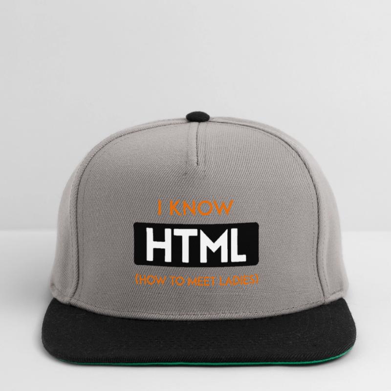 HTML web developer entwickler CSS Programmierer Snapback Cap