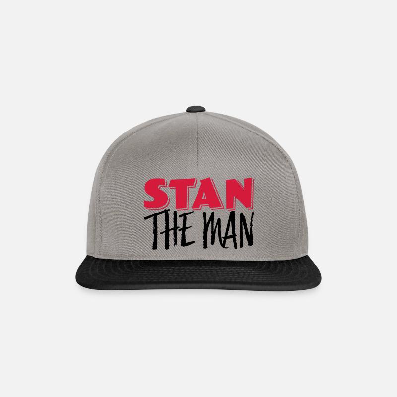 Stan l'homme! - Casquette snapback - gris graphite/noir