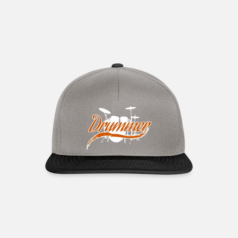 Schlagzeug - Snapback Cap - Graphit/Schwarz