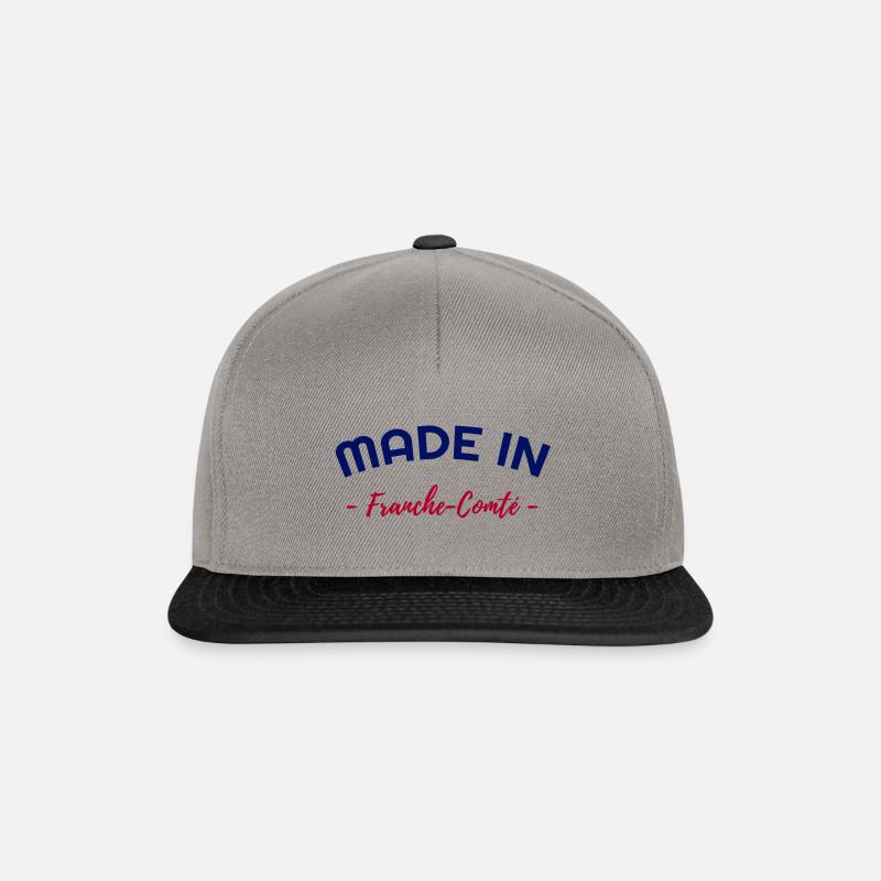 Made In Franche-Compte - Casquette snapback - gris graphite/noir