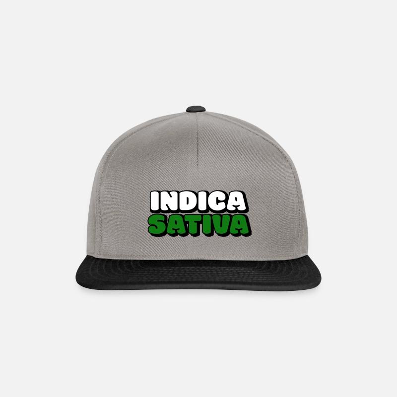 Indica Sativa - Snapback Cap - Graphit/Schwarz