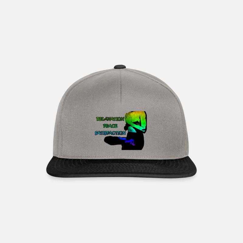 RainbowYoga - Casquette snapback - gris graphite/noir