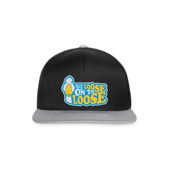 goose on the loose - Snapback Cap - black/grey - Front