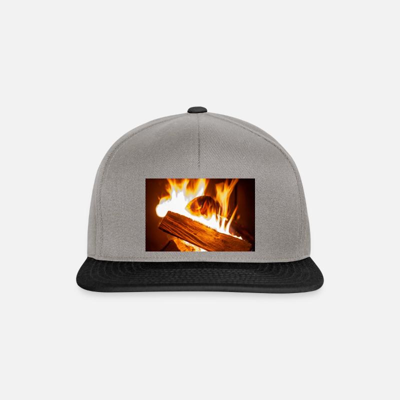 Kaminfeuer - Snapback Cap - Graphit/Schwarz