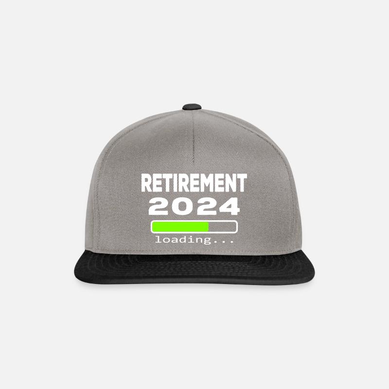 Rentirement 2024 loading Funny pensioner saying - Snapback Cap - graphite/black