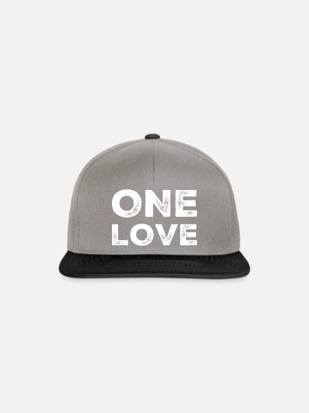 One love - Snapback Cap - Graphit/Schwarz