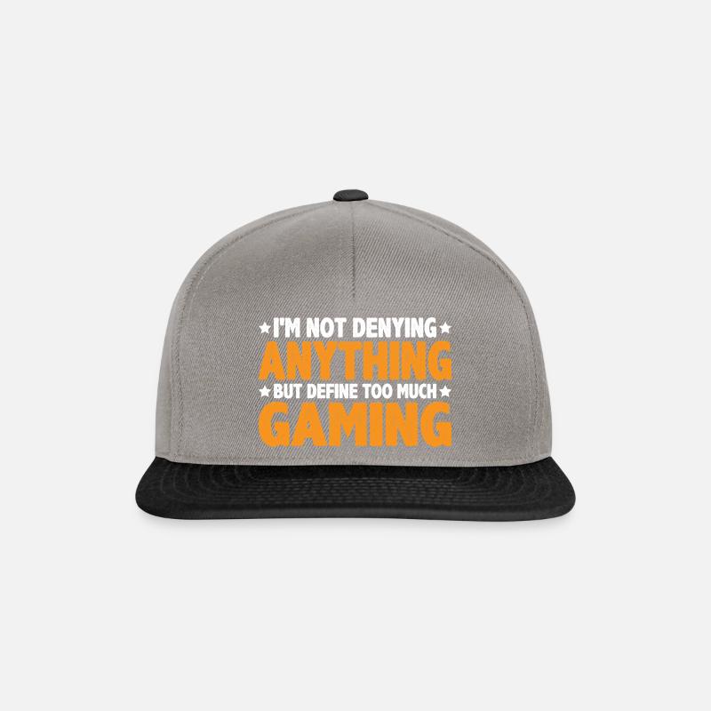 But Define Too Much Gaming 11 - Snapback Cap - graphite/black
