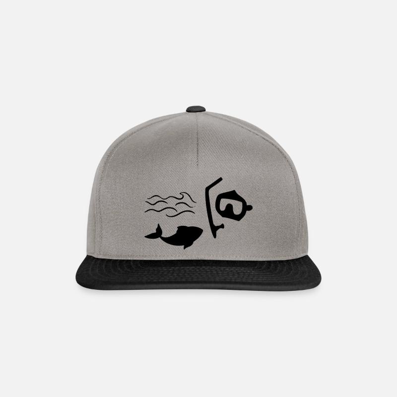 Tauchen - Snapback Cap - Graphit/Schwarz