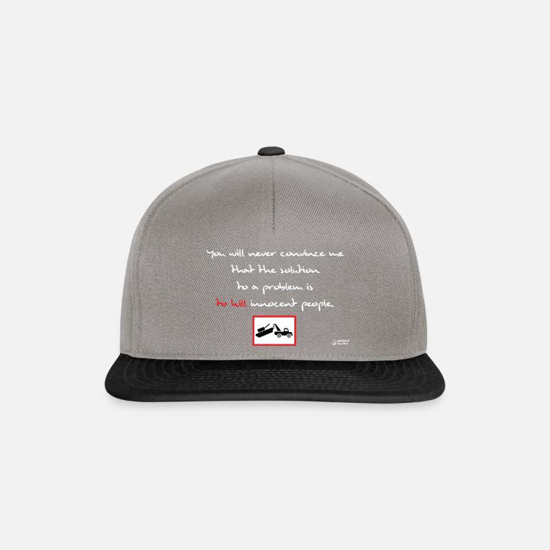 Lösung eines Problems - Snapback Cap - Graphit/Schwarz