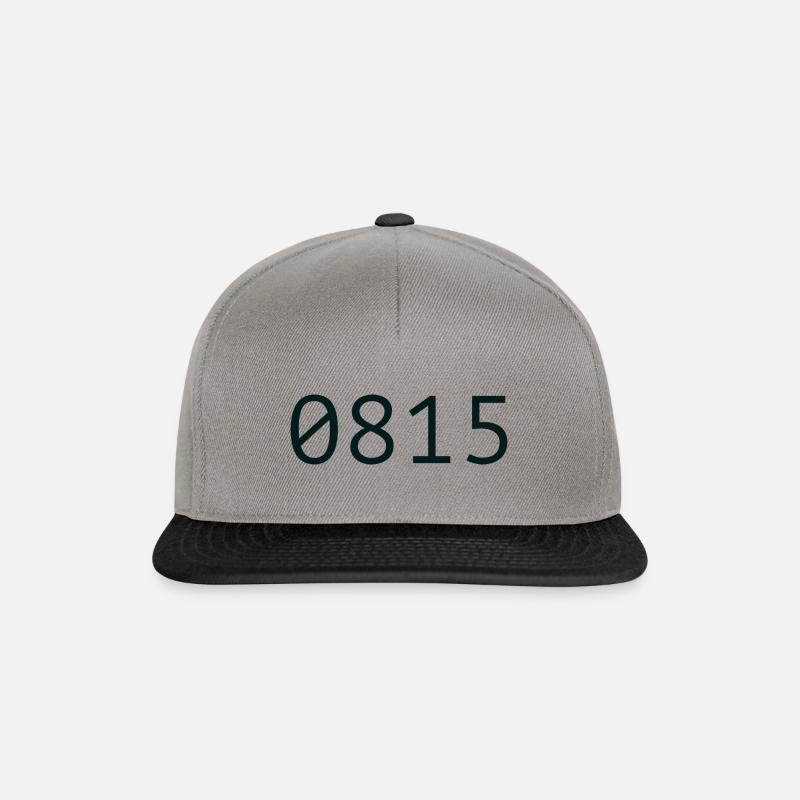 0815 - Snapback Cap - Graphit/Schwarz