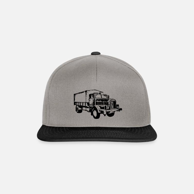 LKW H6 - Snapback Cap - Graphit/Schwarz