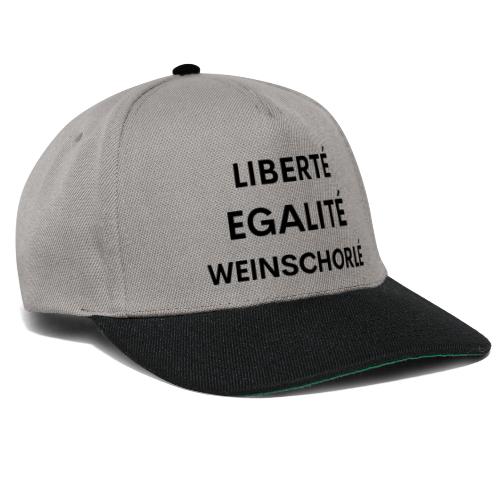 Liberté Egalité Weinschorlé - Snapback Cap