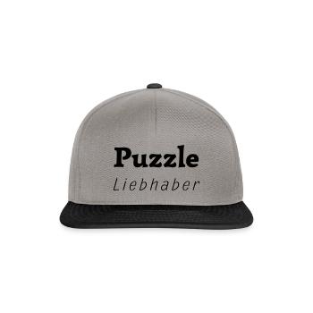 Puzzle Liebhaber Lovers - Snapback Cap - Graphit/Schwarz - Vorne