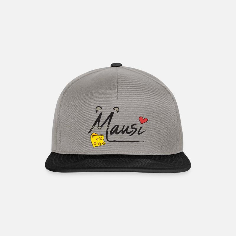 Mausi - Snapback Cap - Graphit/Schwarz
