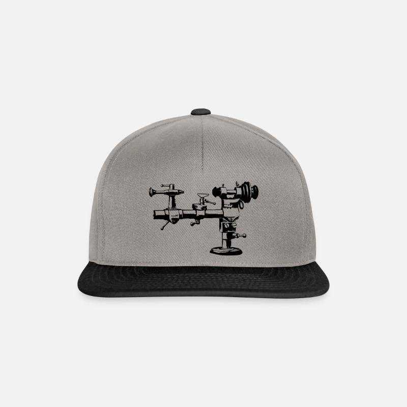 Uhrmacher Drehstuhl - Snapback Cap - Graphit/Schwarz