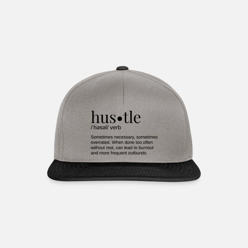 Hustle - Snapback Cap - graphite/black