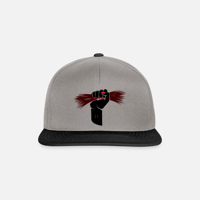 Iran Haare Faust - Snapback Cap - Graphit/Schwarz