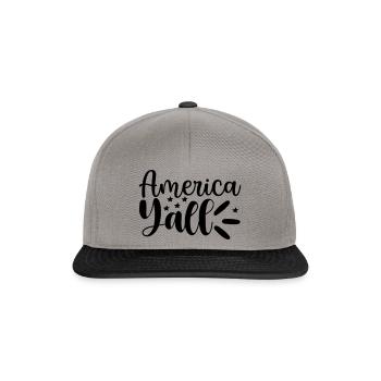 2 America Yall - Snapback Cap - graphite/black - Front