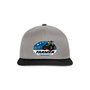 Tracteur - Tracteur - Agriculteur - Agriculteur - Casquette snapback - gris graphite/noir - Devant