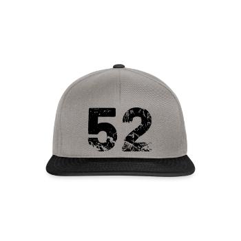 52 - Snapback Cap - Graphit/Schwarz - Vorne