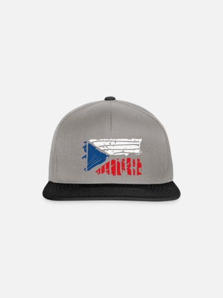 tschechien - Snapback Cap - Graphit/Schwarz