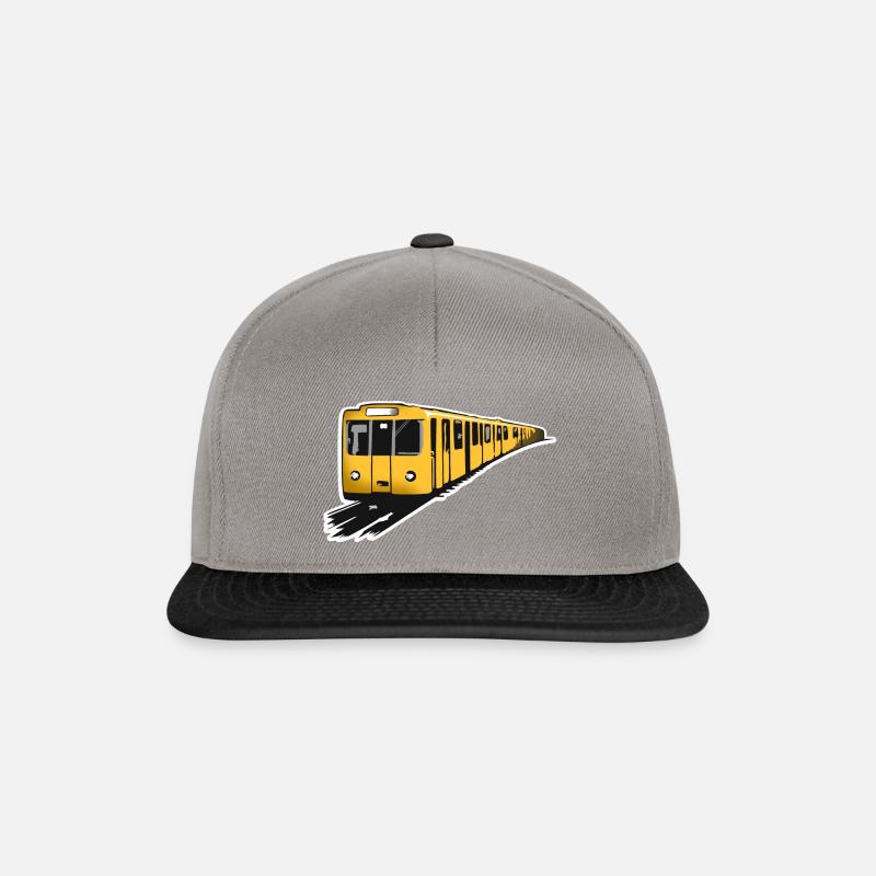 U Bahn Color - Snapback Cap - Graphit/Schwarz