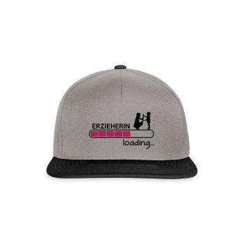Erzieherin loading - Ausbildung - Snapback Cap - Graphit/Schwarz - Vorne