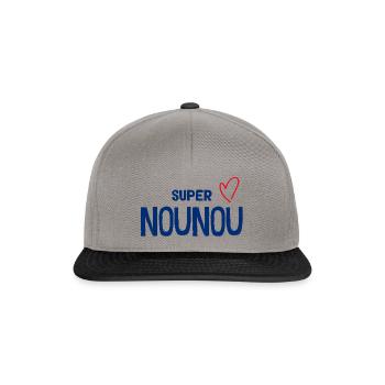 Super Nounou Meilleure Nounou de La Terre - Casquette snapback - gris graphite/noir - Devant