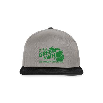 IT'S A GREEN & WHITE THING YOU WOUDL'T UNDERSTAND - Snapback Cap - graphite/black - Front