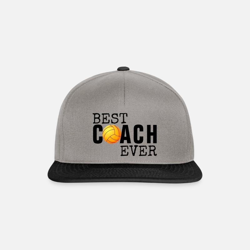 BEST COACH EVER - VOLLEYBALL - TRAINER - TRAINING - Snapback Cap - Graphit/Schwarz