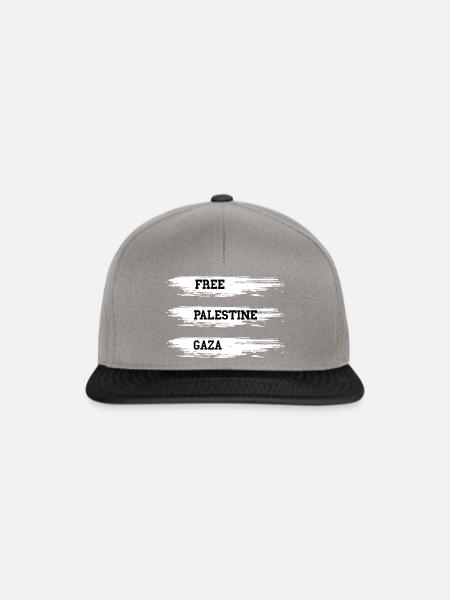 Free Palestine Free Gaza - Snapback Cap - Graphit/Schwarz