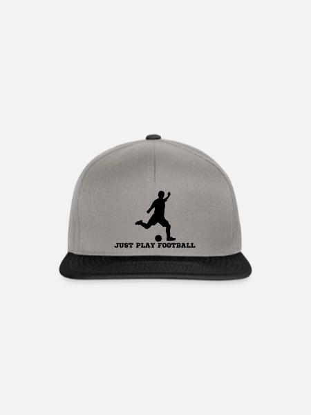 JUST PLAY FOOTBALL - Snapback Cap - Graphit/Schwarz