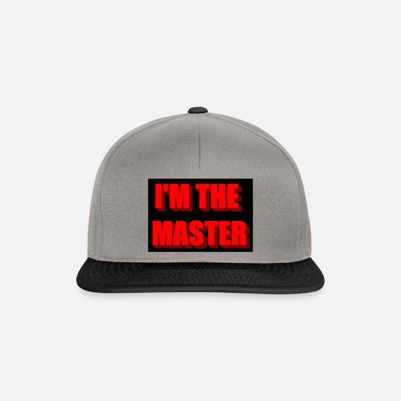 Master - Snapback Cap - Graphit/Schwarz