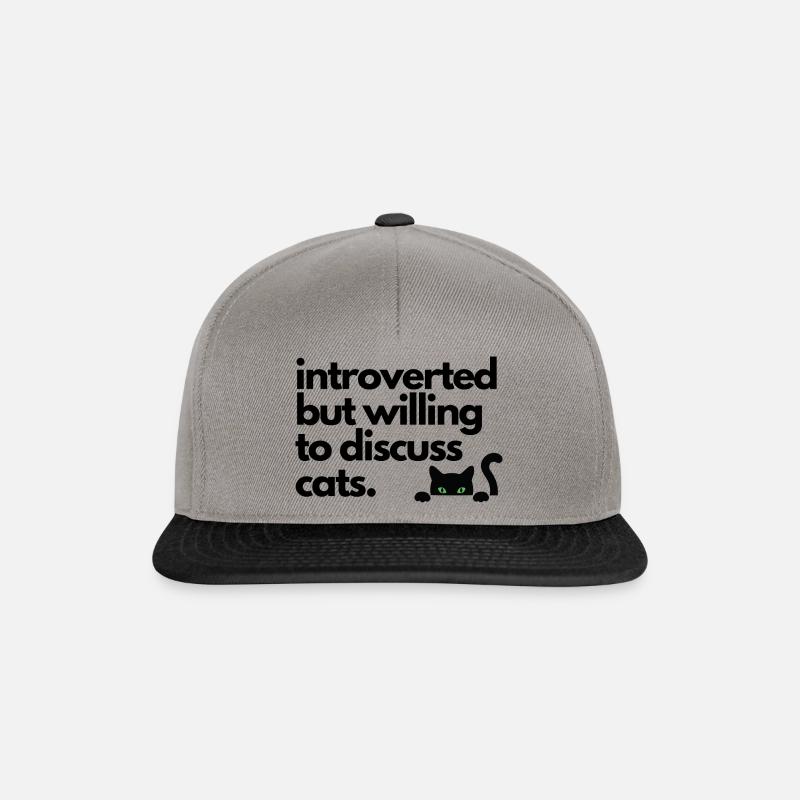 cats 1 - Snapback Cap - Graphit/Schwarz
