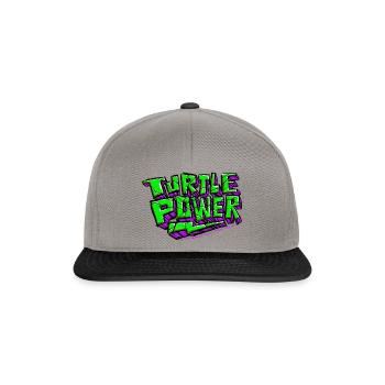 TMNT Mutant Mayhem Turtle Power With Flash - Snapback Cap - graphite/black - Front