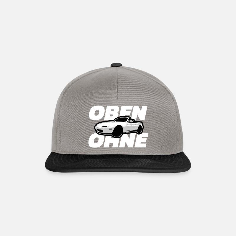 OBEN OHNE CABRIO - Snapback Cap - Graphit/Schwarz