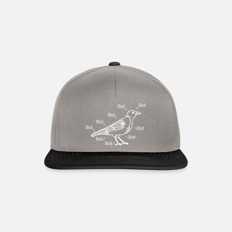 Ein Vogel wie ihn ein Physiker sieht - Snapback Cap - Graphit/Schwarz