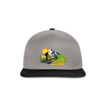 Mountainbike - Snapback Cap - Graphit/Schwarz - Vorne