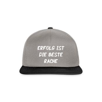 Le succès est la meilleure des revanches - WE - Casquette snapback - gris graphite/noir - Devant