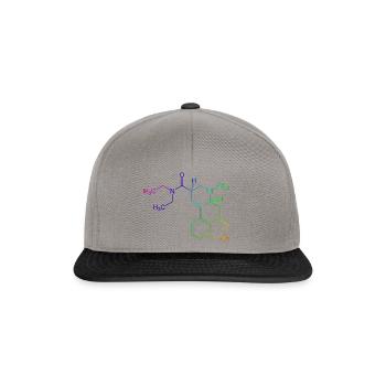 LSD coloured - Snapback Cap - graphite/black - Front