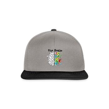 The Brain - Snapback Cap - graphite/black - Front