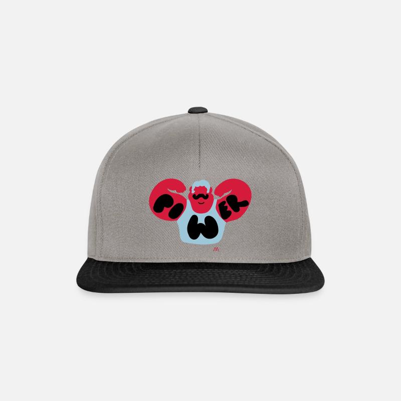 Macht - Snapback Cap - Graphit/Schwarz