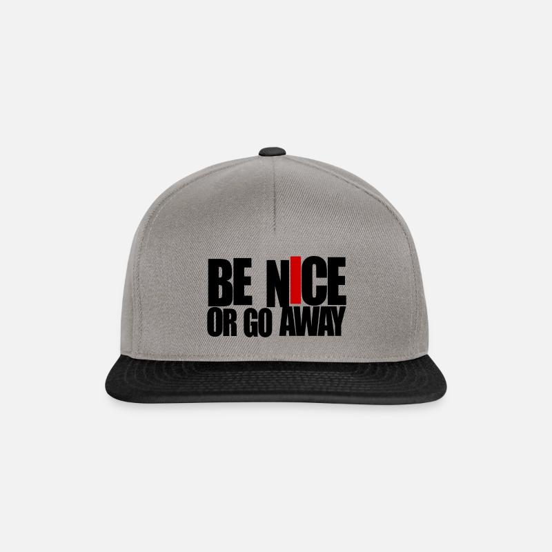sois gentil - Casquette snapback - gris graphite/noir